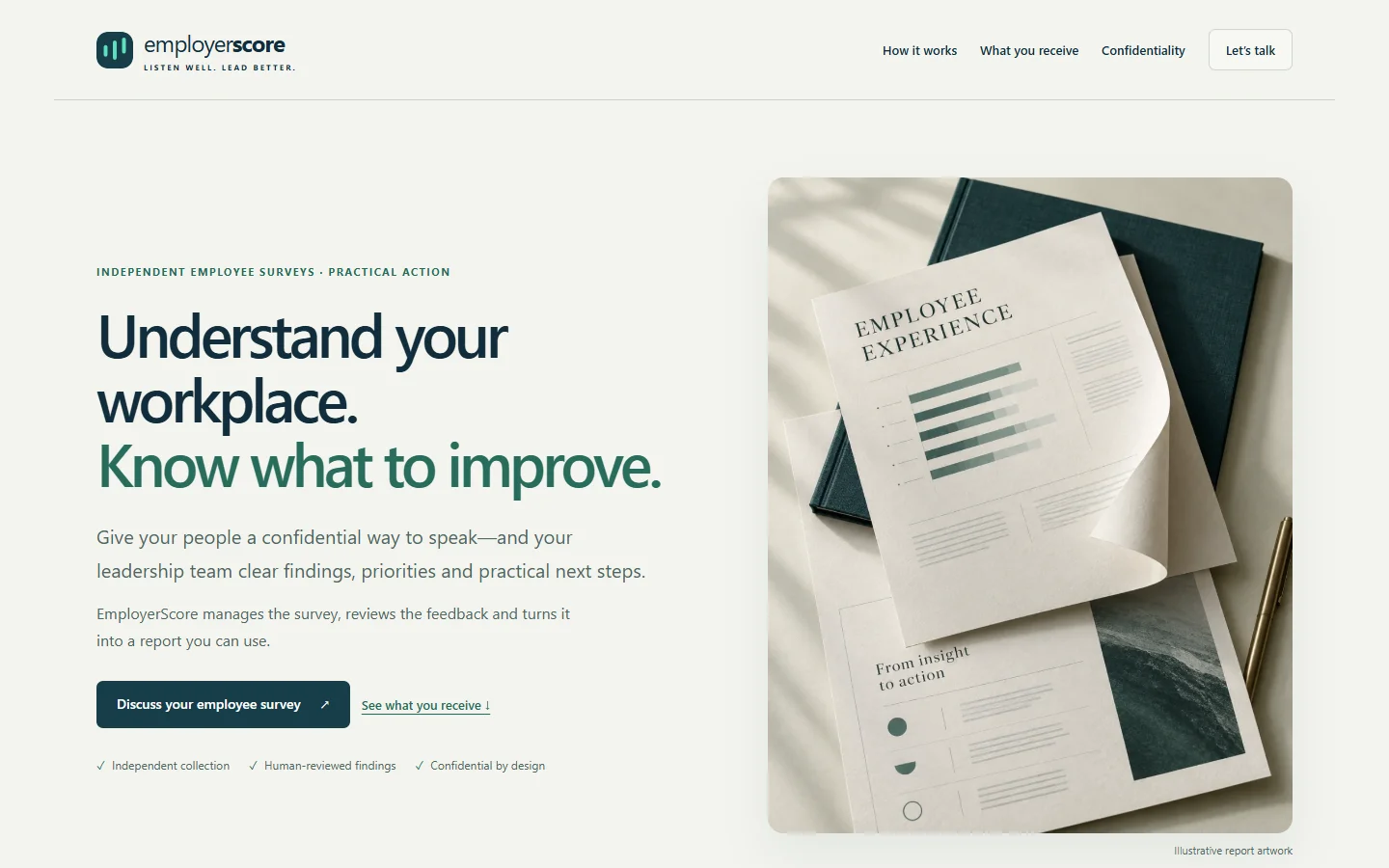 EmployerScore website preview